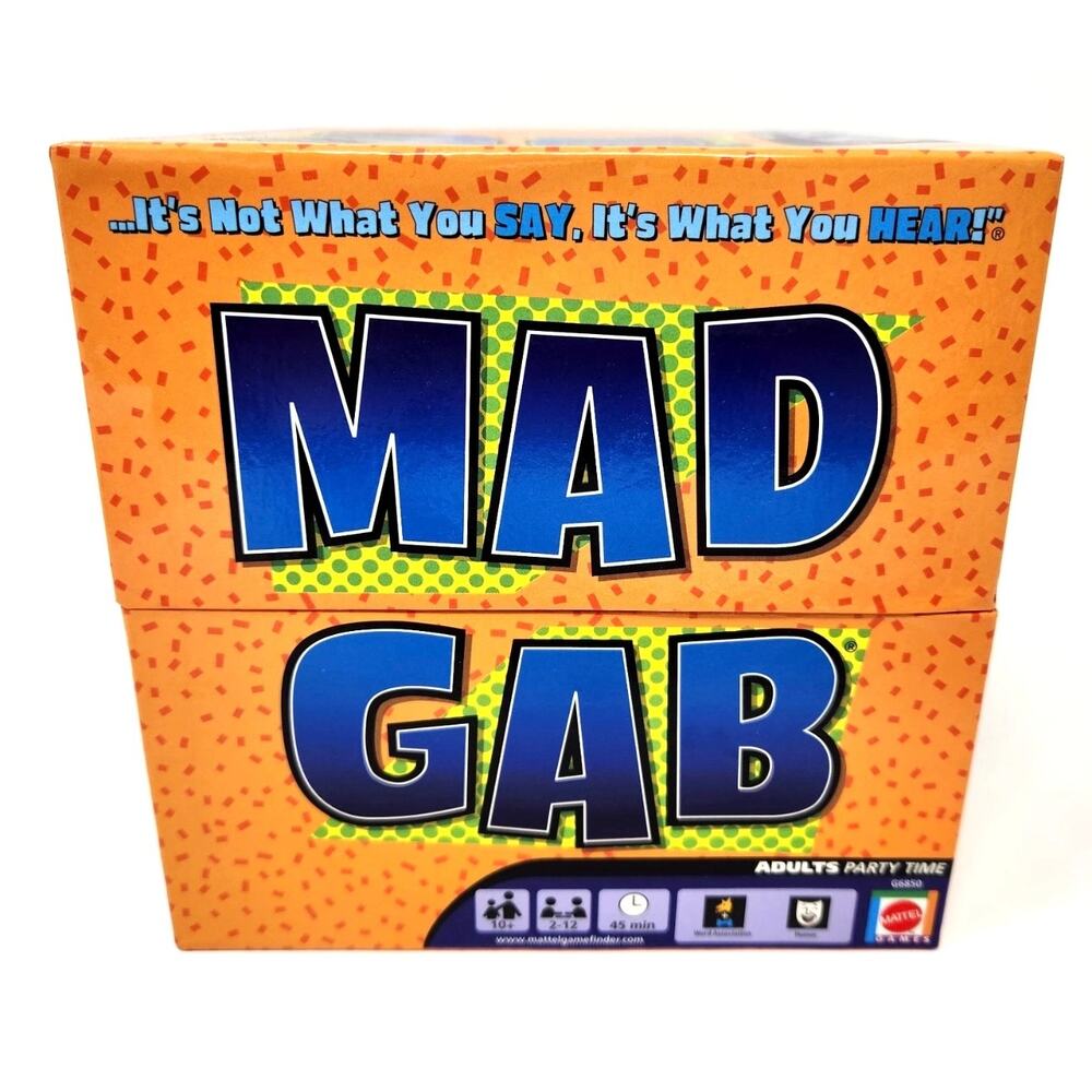Mad Gab Word Game From Mattel. Good condition.